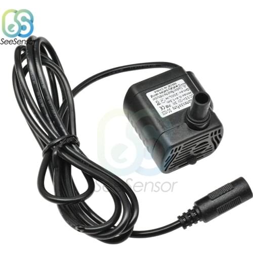 DC-1020 Mini Micro Submersible Water Pump 200L/H 1.5m Aquarium Fish Tank Fountain Pond Pump DC 3W 5.5V- 12V