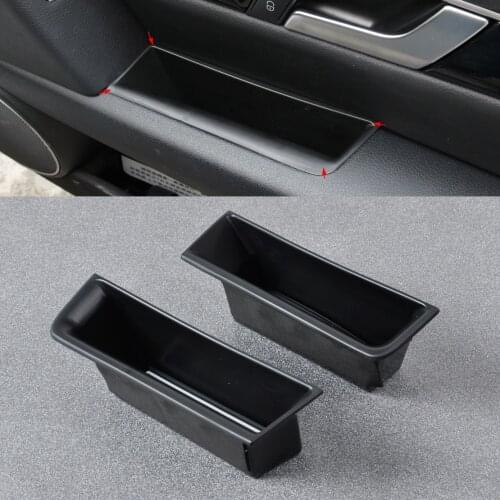 DWCX 2Pcs Car Rear Door Armrest Storage Box for Mercedes-Benz GLK Class GLK300 GLK350 GLK25 X204 2009 2010 2011 2012 2013 2014