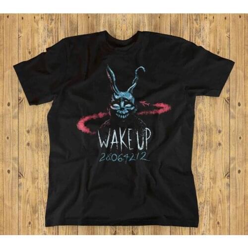 Wake Up Unisex T-Shirt | Donnie Darko, Frank, Rabbit, Time Travel, Sci-Fi 2019 New Fashion O Neck Slim Fit Tops Skate T Shirt