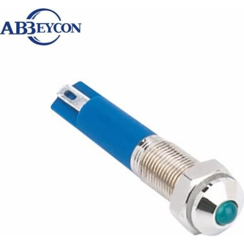 IN74 6mm metal indicator IP67 waterproof pilot lamp 12V indicator lamp