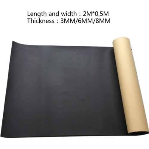 1Roll 200cmx50cm 3mm/6mm/8mm Adhesive Closed Cell Foam Sheets Soundproof Insulation Home Car Sound Acoustic Insulation