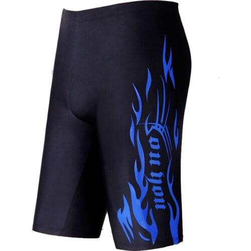 Flames Printed Knee Length Swimwear Mens Swimming Jammers Pants Medium Quality Mans Swimsuits Shorts Trunks Bathing Suits DBO