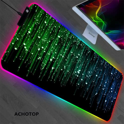 Matrix Binary Code 900x400 Large LED RGB Lighting Gaming Accessories Mousepad Gamer Mats Mouse Pad Carpet PC Computer For CS GO