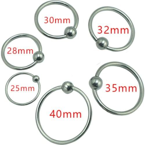 Metal Penis Jewelry Dick Plug Jewel Iron Cock Ball Ring Steel Cock Ring Bead Metal Penis Ring For Men Delayed Ejaculation 18