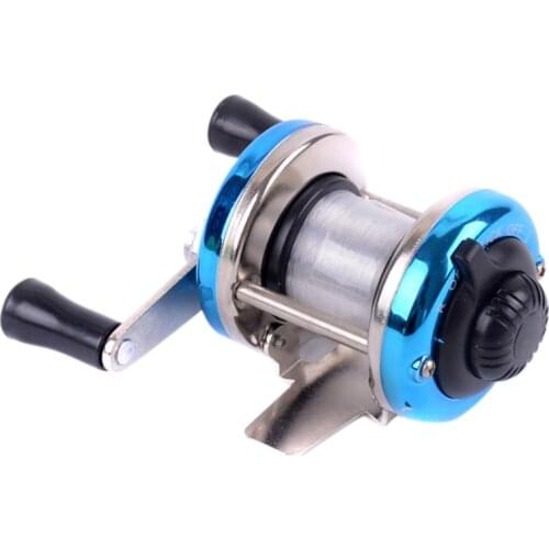 Mini Drum Fishing Weel Portable Winter Ice Fishing Reel Outdoor Casting Tackle Fishng Accessories With Line