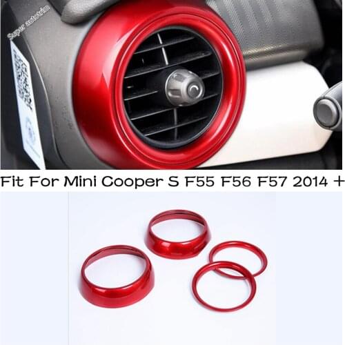 Interior Mouldings For Mini Cooper S F55 F56 F57 2014 - 2020 Air Conditioning Vents Cover Trim Dashboard AC Outlet Decoration