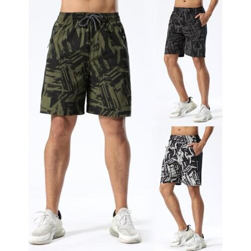 Men Casual Heatproof Anti-static Quick Dry Drawstring Beach Shorts Fifth Pants Polyester Fibre, Spandex Hand Wash Anti-static