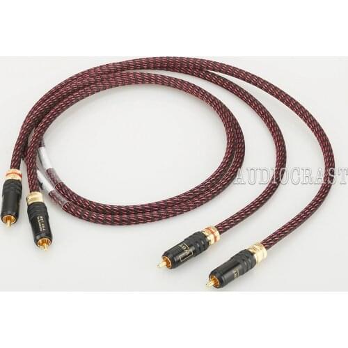 New Hi End Audio Cable High End HIFI RCA Audio Cables With WBT Plug Audio Cable