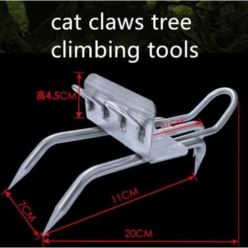 Outdoor Camping Climbing Five Catch On The Tree Special-purpose Tool Stainless Steel Cat Claw Non-slip Strengthen Iron Shoes