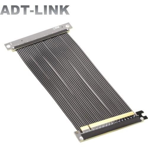 Full Speed PCIE 4.0 X16 Riser RTX 3060 Graphics Card Extension Cable Shielded Cable Single Reverse 90 Degree GPU For ATX Chassis