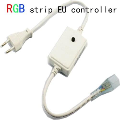 Led strip power plug with lights plug wire with lights ballast 3528 power adapter 110V 5050 SMD LED 220v Strip Plug+pin+end cap