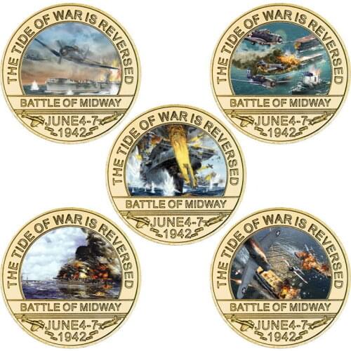 U.S. Military Collection Commemorative Coins Foreign Trade Coin Badges Battle Of Midway