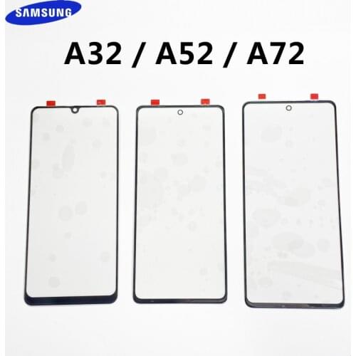 For Samsung Galaxy A32 4G 5G A52 A72 LCD Display Outer Touch Panel Screen Glass Replacement Front Lens