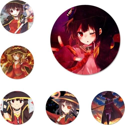 Anime Konosuba Megumin Badge Brooch Pin Accessories For Clothes Backpack Decoration gift
