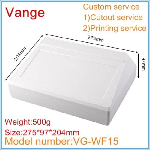 1pcs/lot electronics instrument housing 275*97*204mm ABS plastic junction box enclosure for communicated amplifier equipment