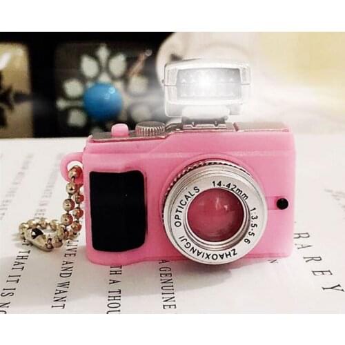 100pcs/lot #5 LED Camera keychain Flashlight Camera Key chain Sound Camera Keychains Mini Camera Key Chain Hangbag Drops