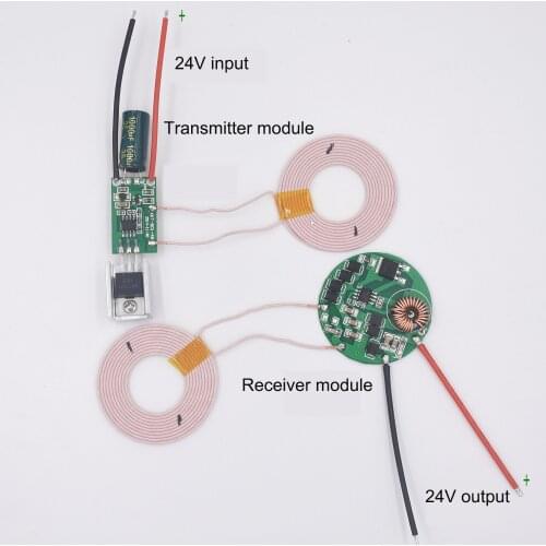 24V 1.2A High Current Small Coil Wireless Charging Wireless Power Supply Module