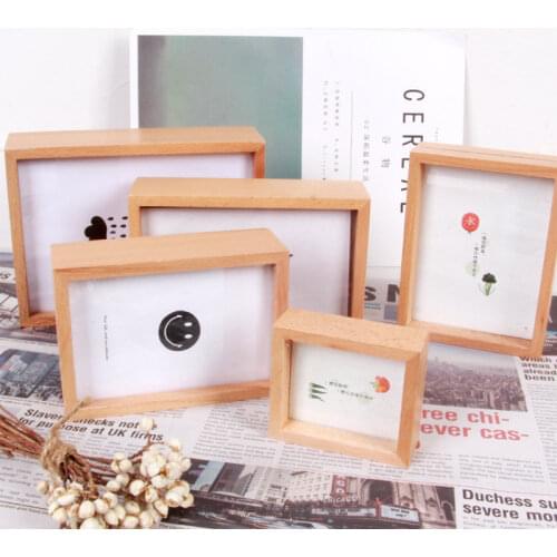 Wooden Photo Frame Decoration Creative European Style Simple Photo Studio Photo Frame Custom Home Bedroom Living Room Decoration