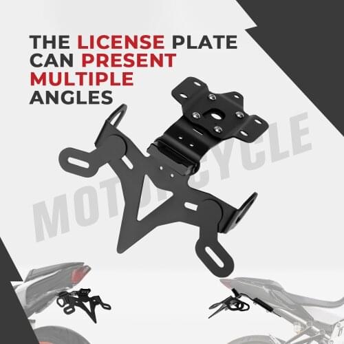 For Yamaha License Plate Holder Fender Eliminator MT 07 FZ 07 MT07 FZ07 2018 2019 Motorcycle Rear Frame Holder Bracket Tail Tidy