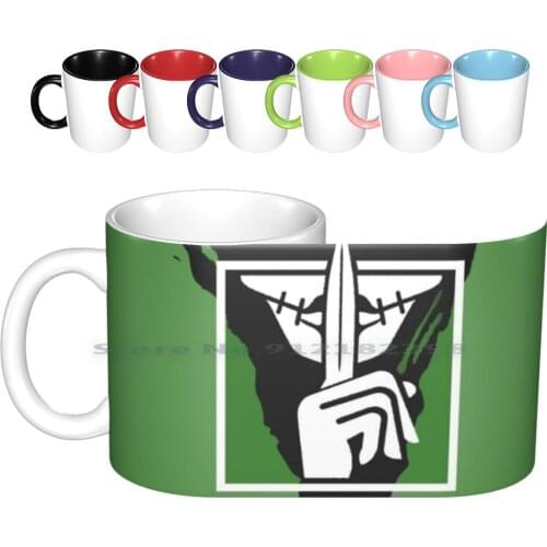 Caveira Skill Ceramic Mugs Coffee Cups Milk Tea Mug Caveira Rainbow 6 Siege Operator Skull Rain Silent Game Creative Trending