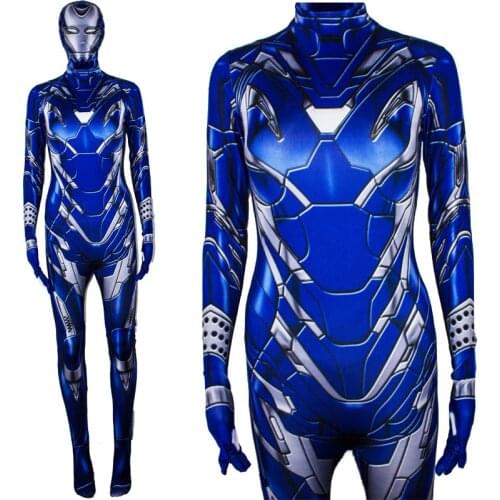 Pepper Potts Costumes Avengers 4 Rescue Armoring Battle Suit Cosplay Halloween Costumes for Adult Carnival Party Women Men Kids