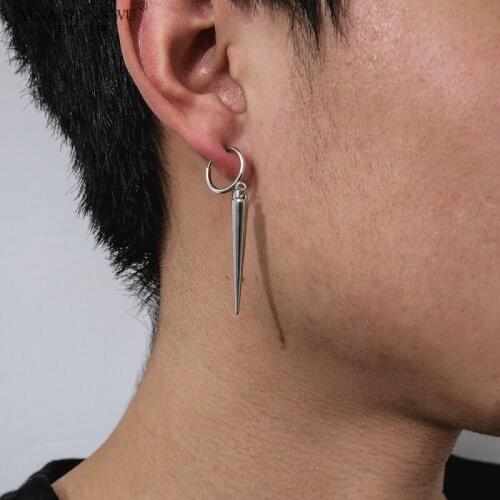 New Small Hoop Earrings for Women Punk Style Geometric Gold Silver Color Spike Hoop Earrings Fashion Gifts Jewelry Accessories