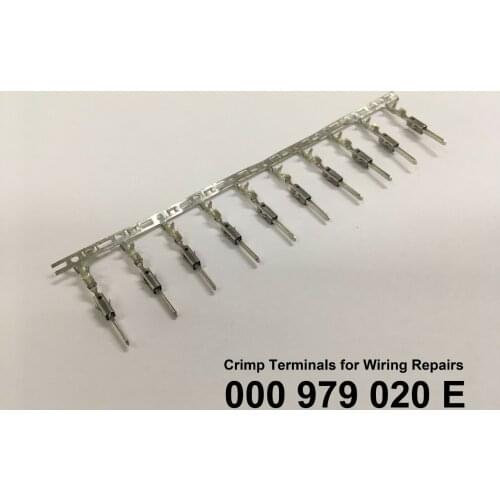 50/100pcs/lot TE Wiring Crimp Repair Terminals Pins For Wire size: 0.35-1.00 mm2 For Audi VW Skoda Seat Porsche 000979020E