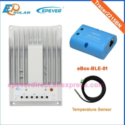 Tracer2215BN solar cell charging regulator 20A 20amp with temperature sensor and bluetooth function for connecting APP use