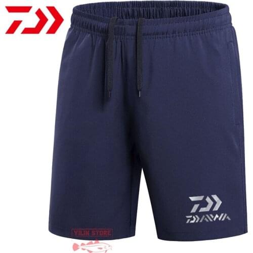 Daiwa Fishing Shorts Mens Casual Shorts Summer Outdoor Quick Dry Fishing Hiking Shorts Ice Silk Shorts Breathable Fishing Pants