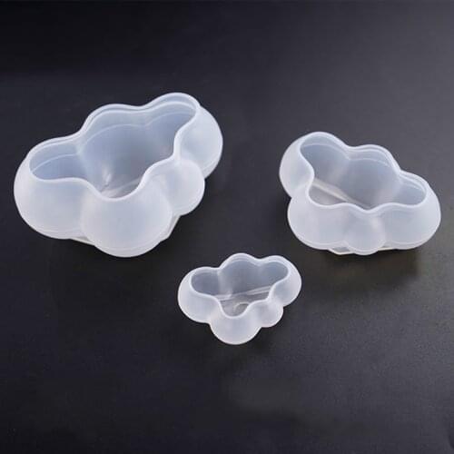 Big Cloud Silicone Mold Puffy Cloud Cute Paperweight Mold Kawaii Resin Craft Supplies Epoxy Resin Art Silicone Mold for Resin