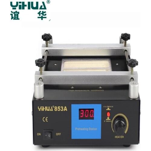 YIHUA 853A Digital Display Preheating Station Anti Static Constant Temperature BGA Rework Station Mobile Phone Preheater