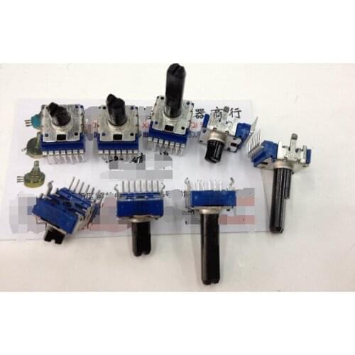 1pcs/lot Japan ALPS 142-type vertical double potentiometer A10K 7-foot volume potentiometer