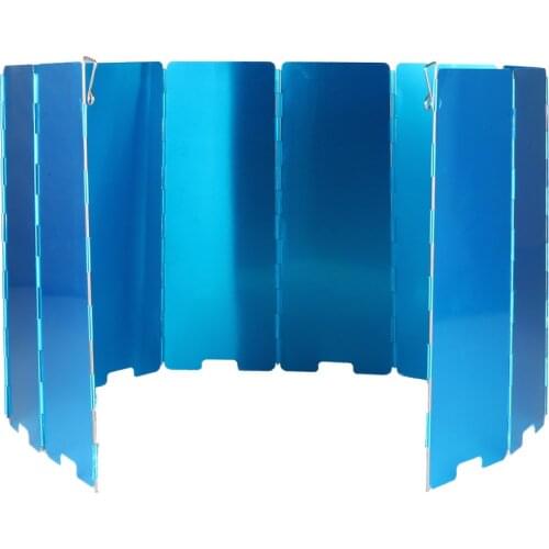 10pcs Windscreen Barbecue Folding Stove Wind Screen Windshield For Camping