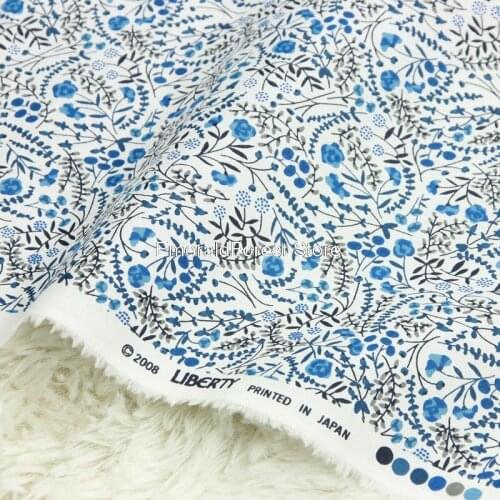 High quality imported thin cotton cloth Pure cotton floral handmade DIY clothing dress baby clothes fabric cotton 100cmx110cm