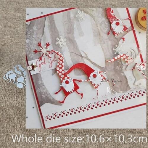XLDesign Craft Metal Cutting Die Stencil cute gnome decoration Scrapbook Paper Card Craft Album DIY Embossing Die Cuts