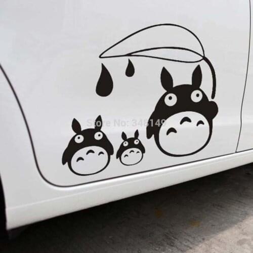 Aliauto Car-styling Funny totoro Cute Cartoon car sticker and decal accessories for toyota rav 4 volkswagen golf ford focus kia