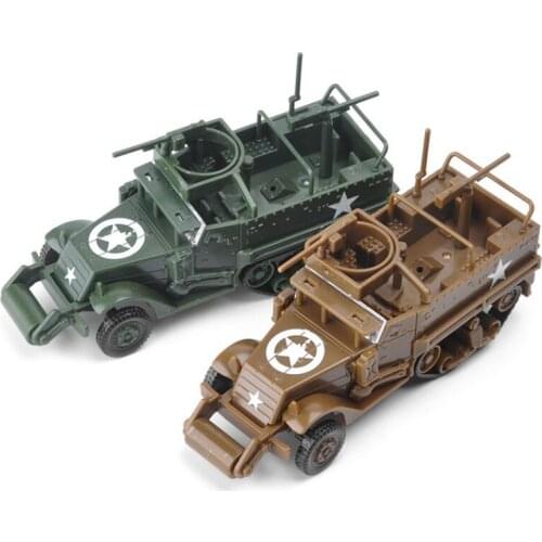 1/72 4D M3A1 SD.KFZ.7/2 Wheeled Armored Vehicle Military Model Assembly Tank Puzzle Building Educational Toys For Children Gifts