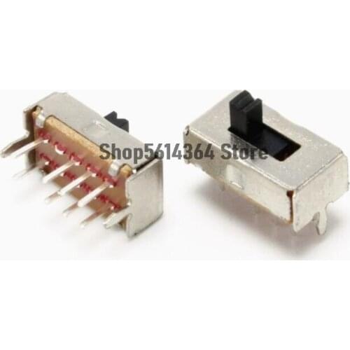 20PCS 3 Position Vertical Slide Switch 8pins SS-23D07G3/G4/G5