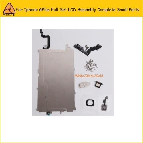 20Pcs/lot LCD Assembly Digitizer Full Set Small Repair Parts Home Button Front Camera Flex Ear Speaker for iphone 6 Plus 5.5