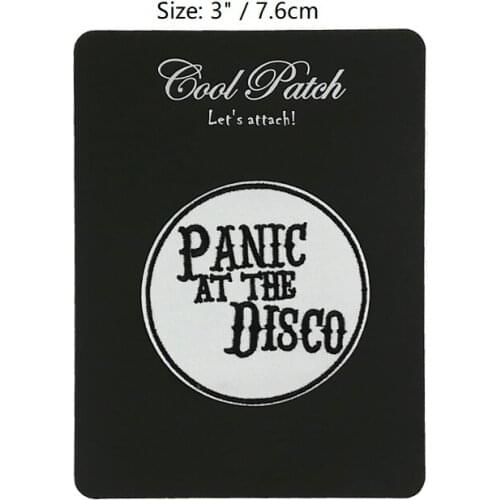 3" Panic At The Disco Music Band Hippie Rock Punk Embroideried Iron On Patch Emblem Logo Badge Victorious Brendon Urie