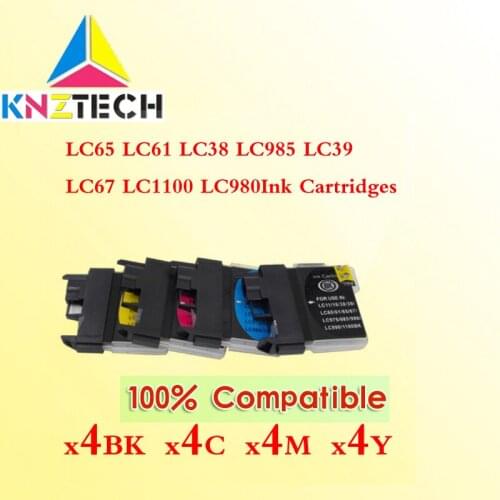 4set compatible ink cartridge for LC38 LC39 LC980 LC990 LC1100 MFC-J265W/J410/J415W/J220