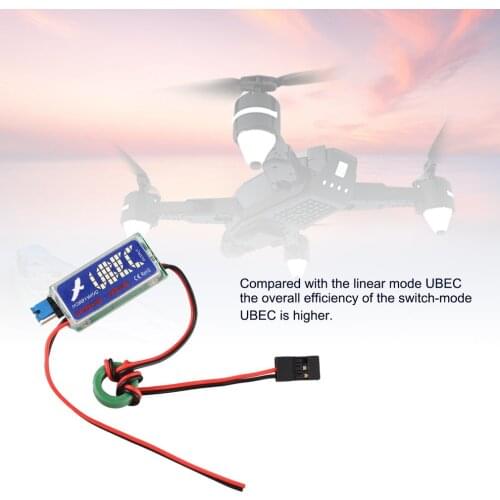 5V / 6V HOBBYWING RC UBEC 3A Max 5A Lowest RF Noise BEC Full Shielding Antijamming Switching Regulator