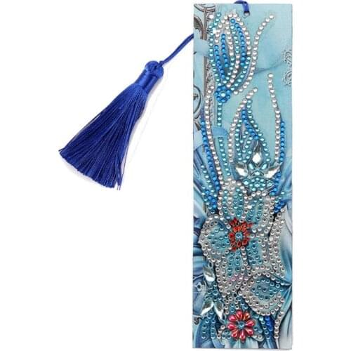5D Flower DIY Bookmark Diamond Painting Special Shaped Diamond Embroidery