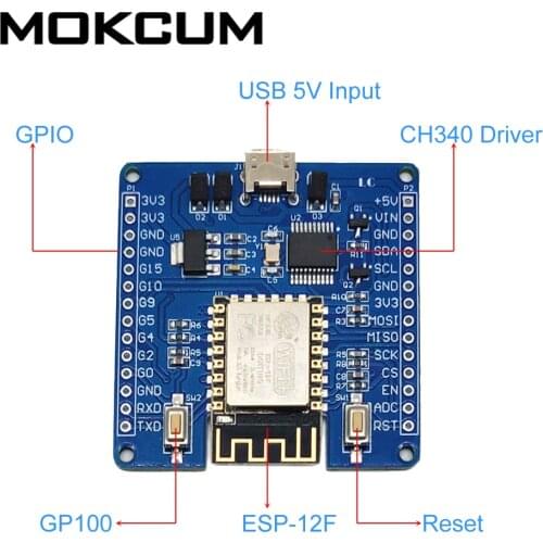 DC 3.3V/5V ESP8266 Wireless Transceiver Module CH340 Driver IoT Development Controller LC-ESP-Python