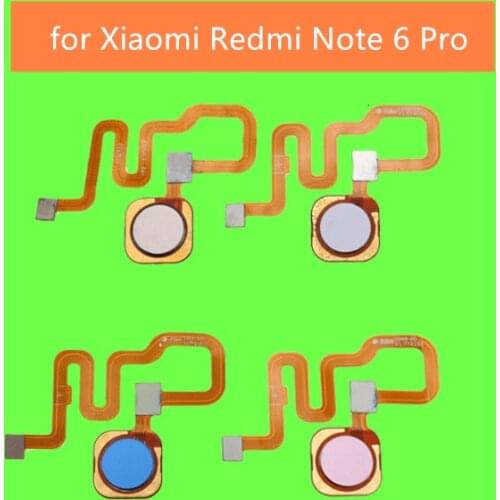 For Xiaomi Redmi Note 6 Pro Fingerprint Flex Cable Touch ID Sensor Return Key Menu Button Flex Cable Replacement Repair Parts