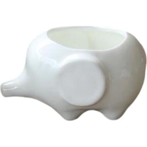 Ceramic Pots Plant Stands Elephant Shape Garden Decoration Gifts Flowerpot