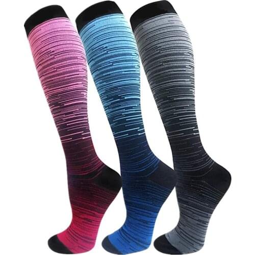 Compression Stockings Men Women Medical Nursing Golfs Tube Outdoor Sports Hiking Cycling Running Marathon Fitness Socks