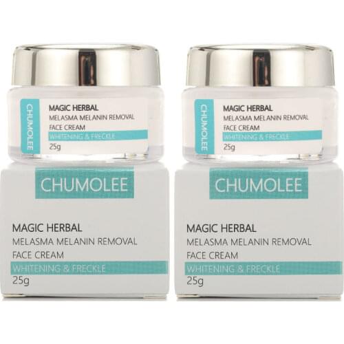 2pcs CHUMOLEE Strong Whitening Cream Remove Melasma Acne Pigment Spots Melanin Pregnancy spot Face Cream Skin Care Freckle Cream