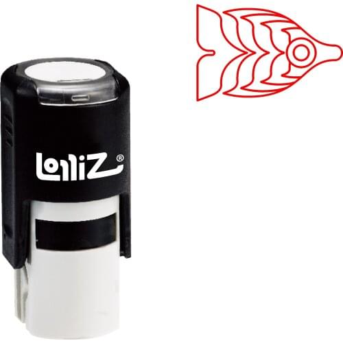 LolliZ Biomorphic Animal Symbol Series Design #108 Self-Inking Rubber Stamp