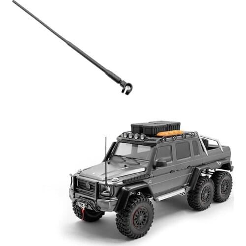 Rc Crawler Car Body Guard Metal Bumper With Antenna Model For 1/10 Scale Traxxass TRX4 TRX-6 Benzz 4X4 6X6 G63 G500 Upgrade Part